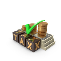 Tax Tick US 1 Dollar Money Notes Currency Bill PNG & PSD Images