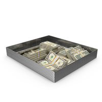 Tray With US 1 Dollar Money Lots PNG & PSD Images