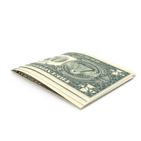 Two US 1 Dollar Note Fold Money PNG & PSD Images