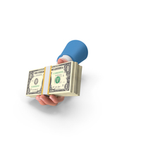 US 1 Dollar Holding Giving Bill Money PNG & PSD Images
