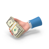 US 1 Dollar Holding Giving Bill Money PNG & PSD Images
