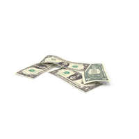 US 1 Dollar Money Four Notes Ground PNG & PSD Images