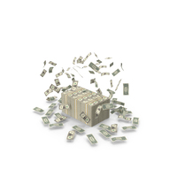 US 1 Dollar Money Lots Bills Falling PNG & PSD Images