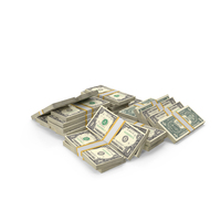 US 1 Dollar Money Lots Arranged PNG & PSD Images
