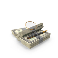 US 1 Dollar Money Notes Currency Single Bill Magnify Pen PNG & PSD Images