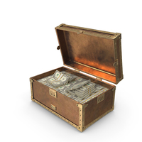 US 1 Dollar Money Treasure Box PNG & PSD Images