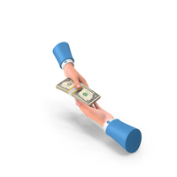 US 1 Dollar Taking Help Hand Loan Money PNG & PSD Images