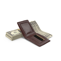 Wallet Open US 1 Dollar Money Bill Ground PNG & PSD Images