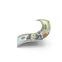 US 100 Dollar Money Falling Note Folded PNG & PSD Images
