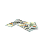 US 100 Dollar Money Four Notes Ground PNG & PSD Images