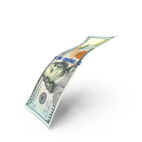 US 100 Dollar Money Note Single Fall PNG & PSD Images