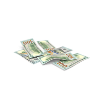 US 100 Dollar Money Six Notes Ground PNG & PSD Images