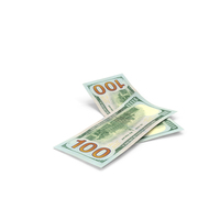 US 100 Dollar Money Two Notes Fall Ground PNG & PSD Images