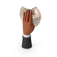 Bill US 50 Dollar Money Notes Cash Black Hand Hold PNG & PSD Images