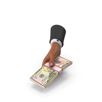 US 50 Dollar Lot Giving Black Hand Money PNG & PSD Images