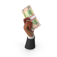 US 50 Dollar Lot Holding Black Hand Money PNG & PSD Images