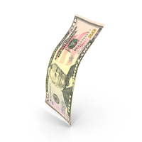 US 50 Dollar Money Single Note Falling Vertical PNG & PSD Images