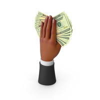 Bill US 20 Dollar Money Notes Cash Black Hand Hold PNG & PSD Images