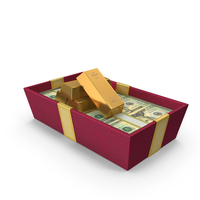 Box Gold Lots US 20 Dollar Money Notes PNG & PSD Images