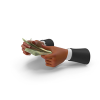 Counting US 20 Dollar Money Notes Bill Black Hand Hold PNG & PSD Images