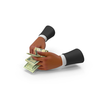 Counting US 20 Dollar Money Notes Hand Hold PNG & PSD Images