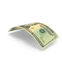 Falling Note US 20 Dollar Money PNG & PSD Images