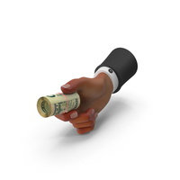 Giving US 20 Dollar Money Bill Cash Black Hand Hold PNG & PSD Images