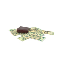 Pile US 20 Dollar Money Currency Wallet Ground PNG & PSD Images
