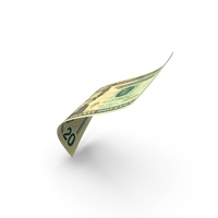 Single Note Role US 20 Dollar Money PNG & PSD Images