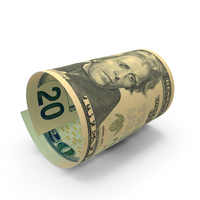 Single Note US 20 Dollar Money Fly PNG & PSD Images