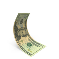 US 20 Dollar Falling Money Note PNG & PSD Images