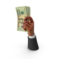 US 20 Dollar Money Bill Notes Black Hand Hold PNG & PSD Images