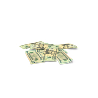 US 20 Dollar Money Few Notes On Ground PNG & PSD Images