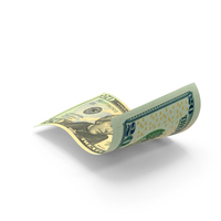 US 20 Dollar Money Note Fly PNG & PSD Images