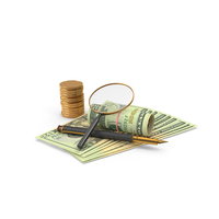 US 20 Dollar Money Notes Currency Spread Bill Magnify Pen PNG & PSD Images