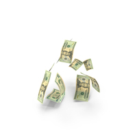 US 20 Dollar Money Notes Falling Bill PNG & PSD Images