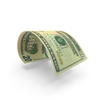 US 20 Dollar Note Fly Money PNG & PSD Images