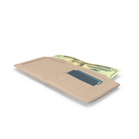 Wallet Cream Open Bill US 20 Dollar Money PNG & PSD Images