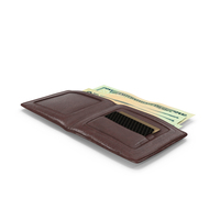 Wallet Open Currency Bill US 20 Dollar Money PNG & PSD Images
