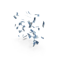 Few Nigerian 1000 Naira Notes Falling Money PNG & PSD Images
