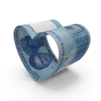 Heart Shape Nigerian 1000 Naira Notes PNG & PSD Images