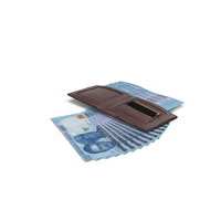 Leather Wallet Ground Bill Nigerian 1000 Naira Money PNG & PSD Images
