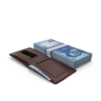 Leather Wallet Open Bill Nigerian 1000 Naira Money PNG & PSD Images