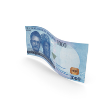 Nigerian 1000 Naira Money Flag Note PNG & PSD Images