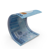 Nigerian 1000 Naira Money Note Bend PNG & PSD Images