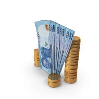 Nigerian 1000 Naira Money Notes Currency Vertical Bill Coins PNG & PSD Images