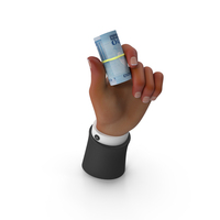 Nigerian 1000 Naira Roll Holding Hand PNG & PSD Images