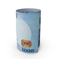 Single Nigerian 1000 Naira Money Role Note PNG & PSD Images