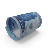 Single Note Nigerian 1000 Naira Money Fly PNG & PSD Images