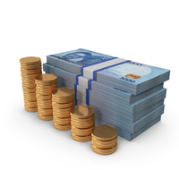 Tax Pay Nigerian 1000 Naira Money Notes Lots Gold Coins PNG & PSD Images